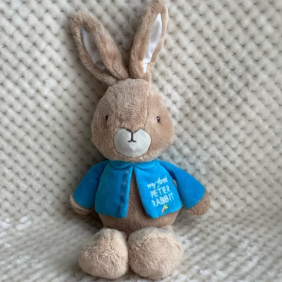 My First Peter Rabbit Plush Bunny Stuffed Animal Toy with Embroidered Eyes READ - Picture 1 of 8